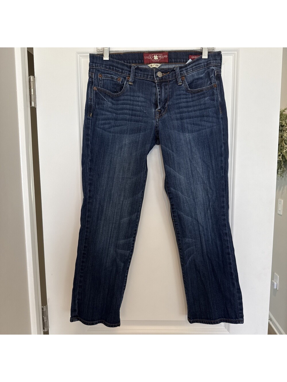Lucky Brand Sweet N Low Crop Blue Denim Jeans 24" Inseam - Womens Size 8/29 A